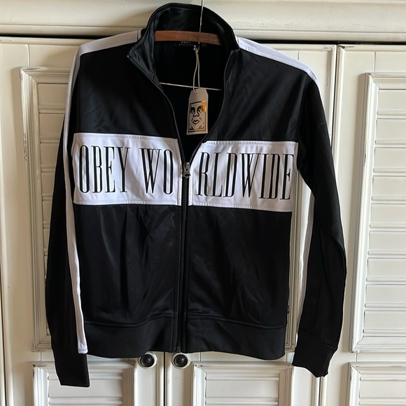 Obey Jackets & Blazers - NWT Obey Cashed Out Track Jacket Sz XS